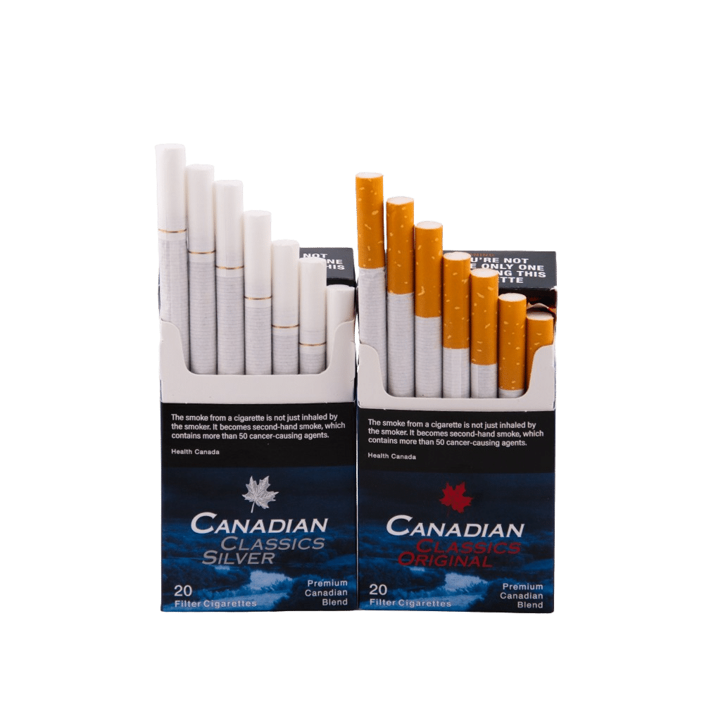 2 packs of Canadian Classics cigarettes