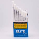 Open Pack of Elite Lights cigarettes