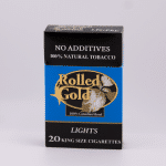 Pack of Rolled Gold Light cigarettes